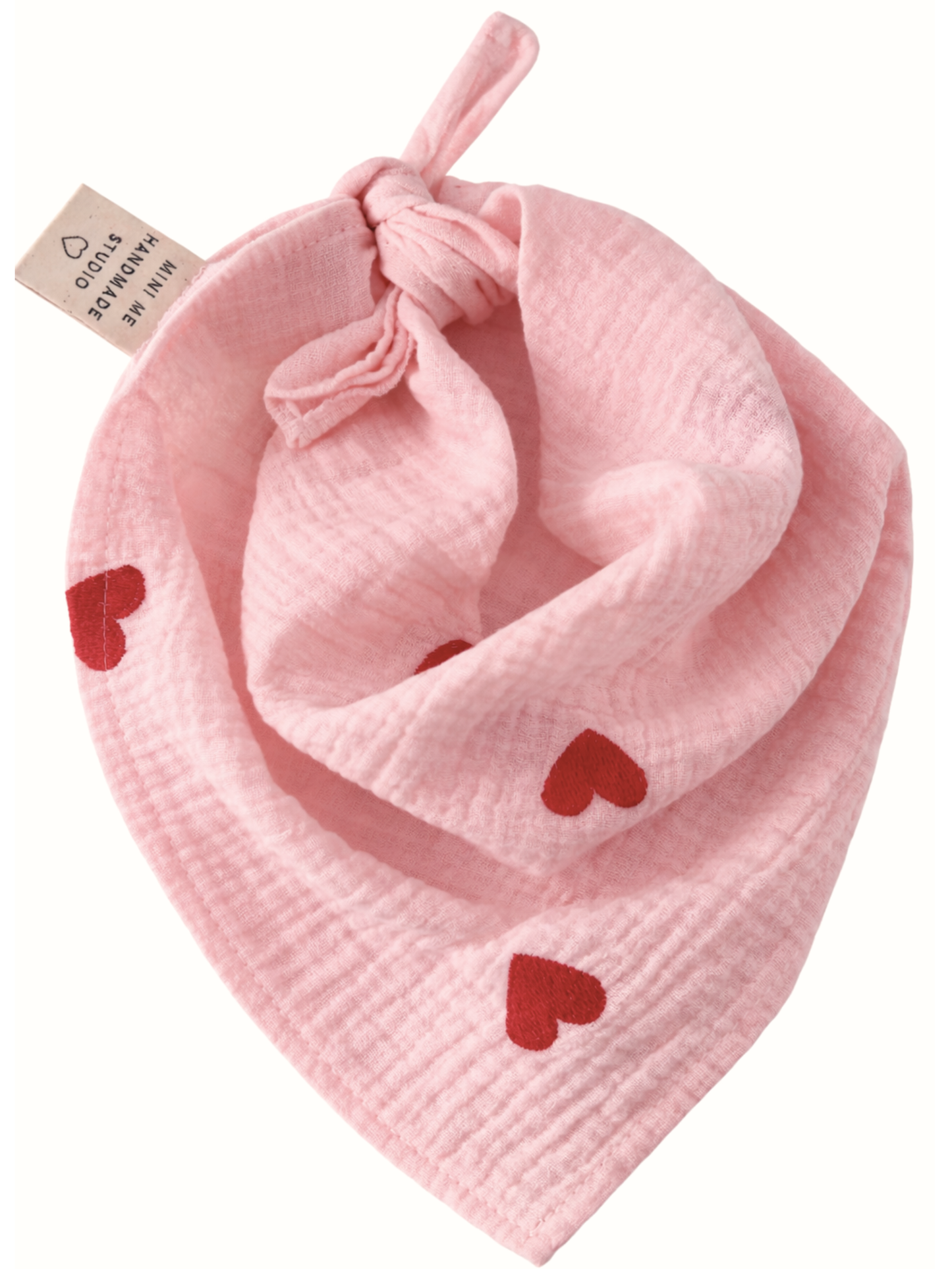 Scarf with hearts