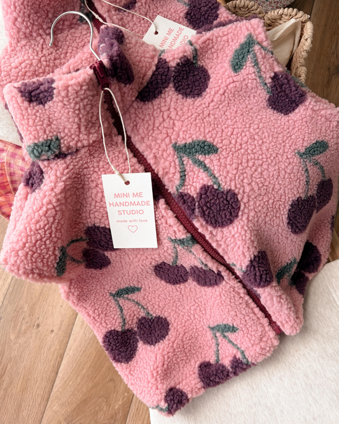Kamizelka teddy chèrie pink