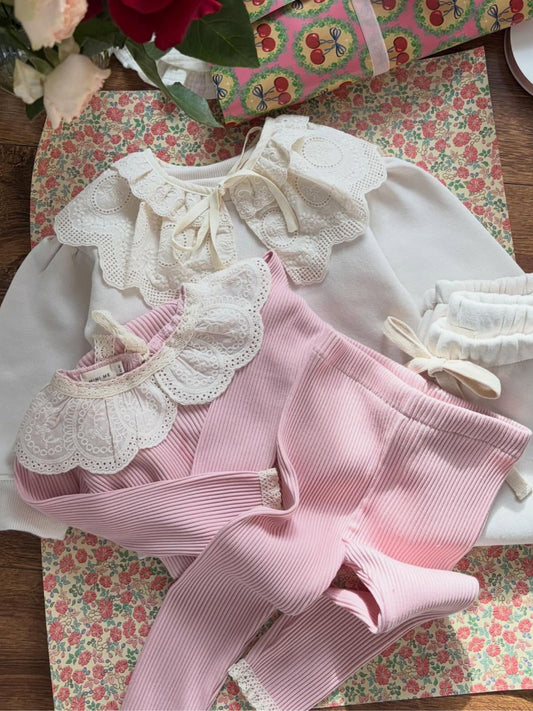 Legginsy jasny pudrowy róż