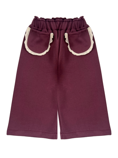 Spodnie dresowe bordowe