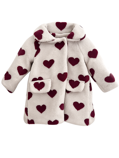 Zimowy płaszczyk w serca