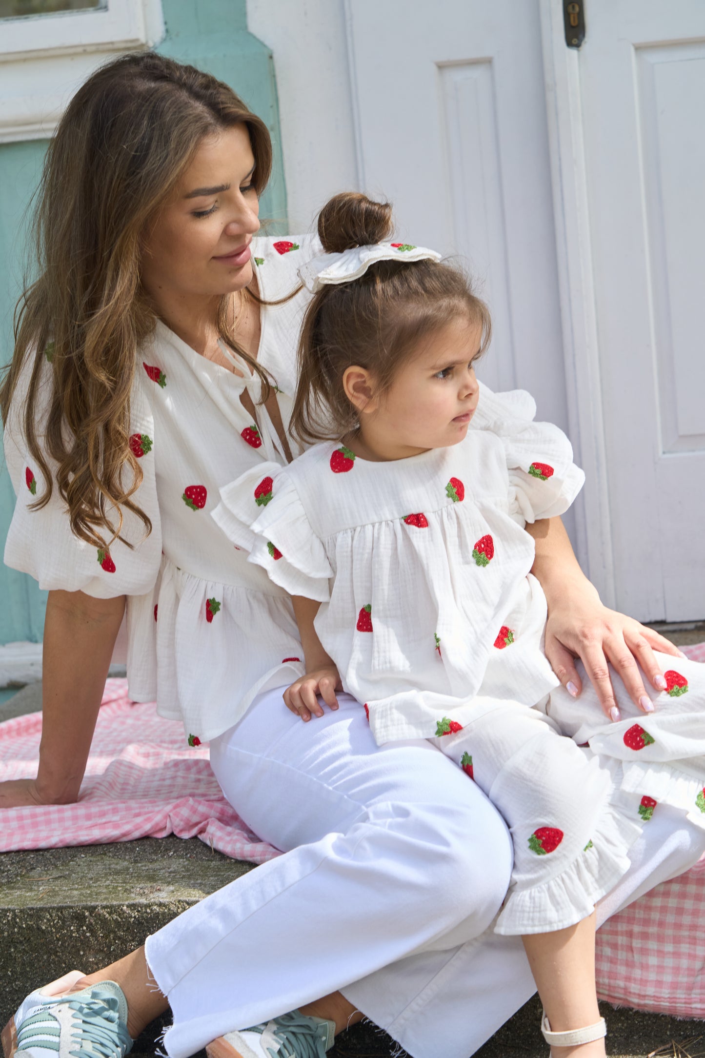 MAMA koszula z baskinką strawberry 🍓