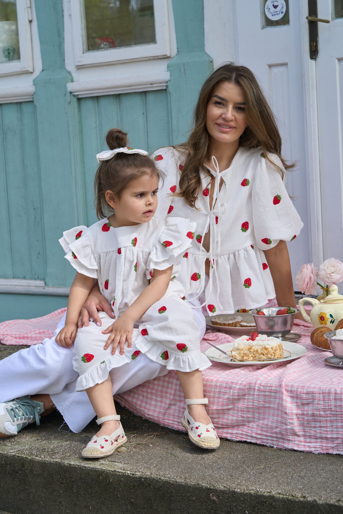 MAMA koszula z baskinką strawberry 🍓