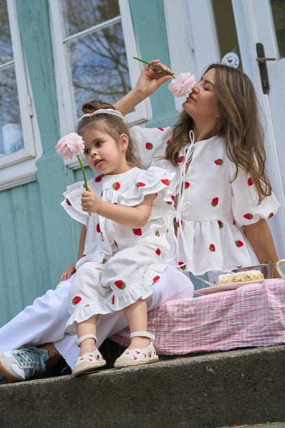 MAMA koszula z baskinką strawberry 🍓