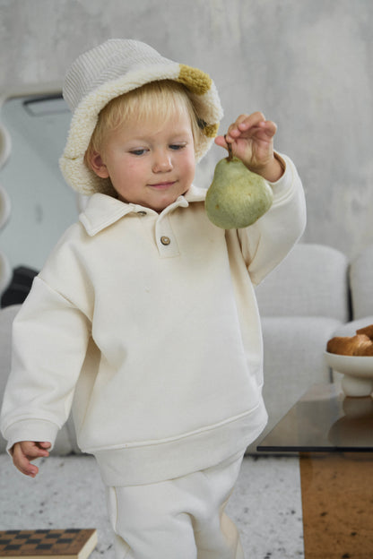 Dres z logo - kremowy