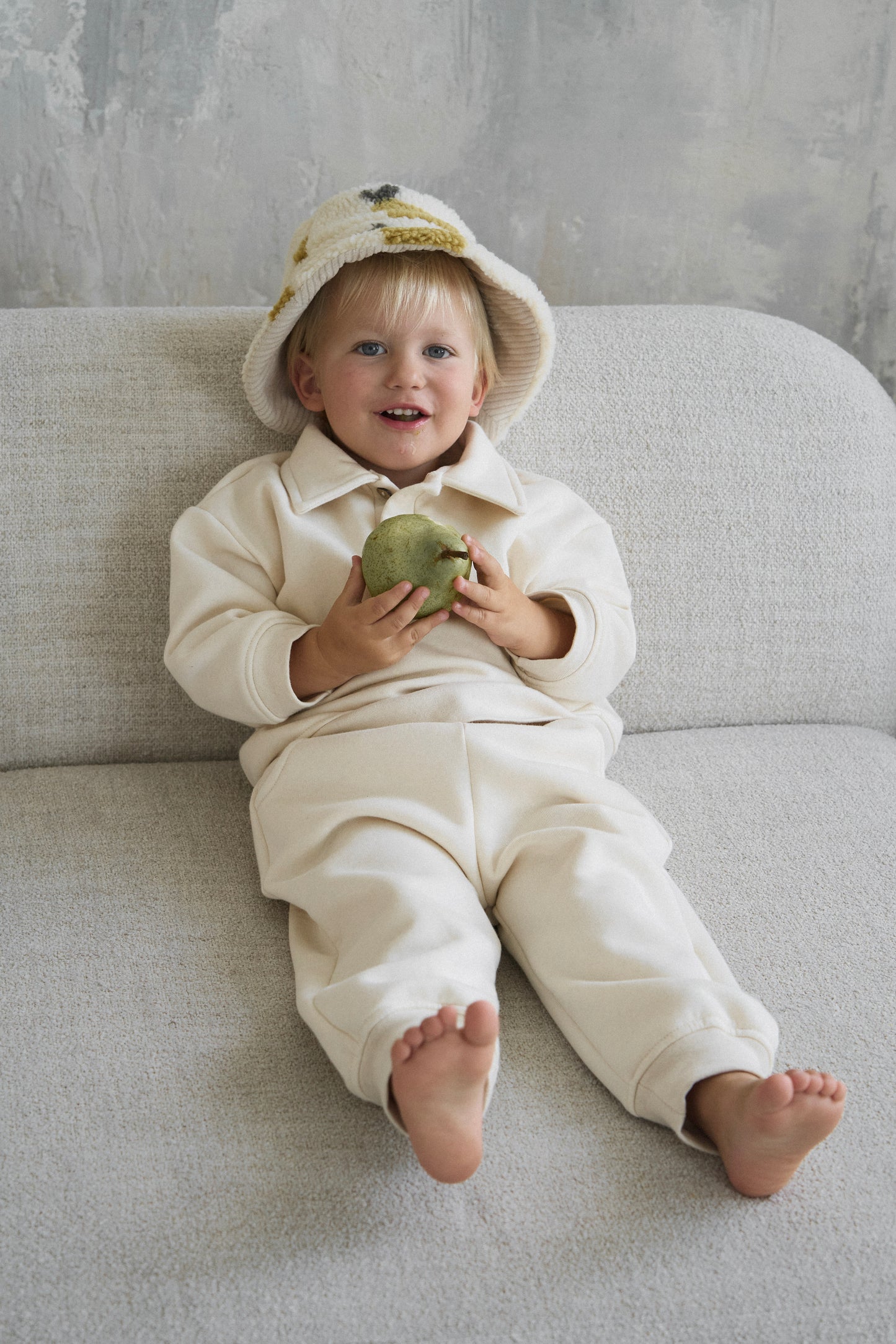 Dres z logo - kremowy