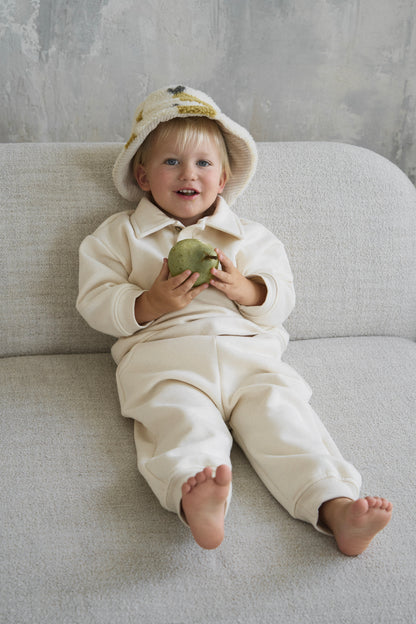 Dres z logo - kremowy