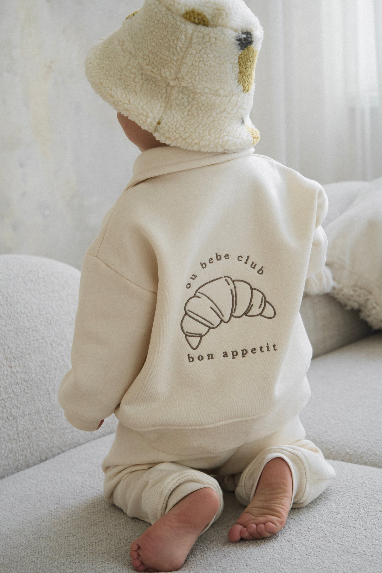 Dres z logo - kremowy