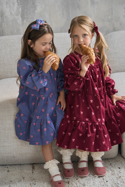 Sukienka w kokardki -dwa kolory