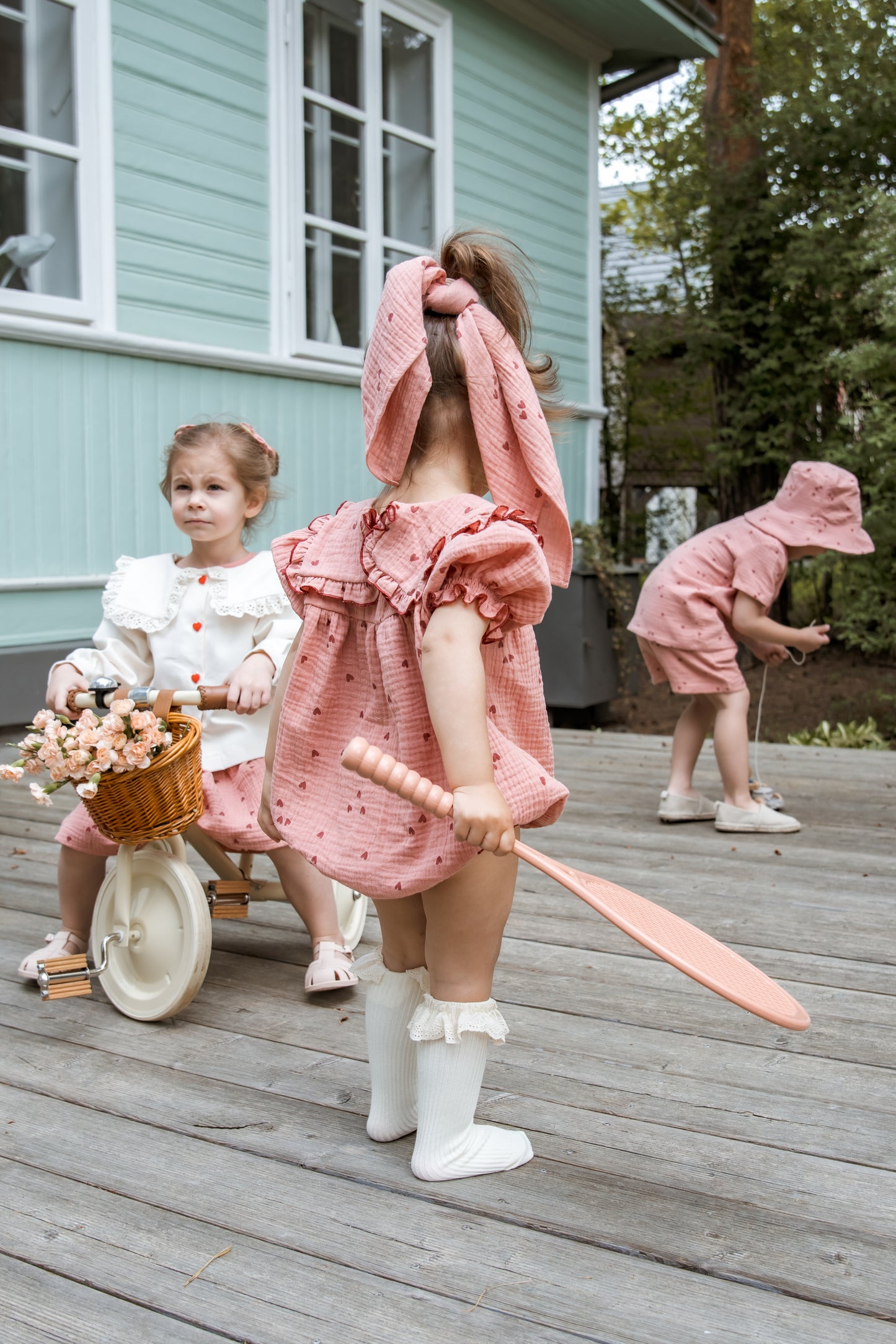 Rompers with hearts