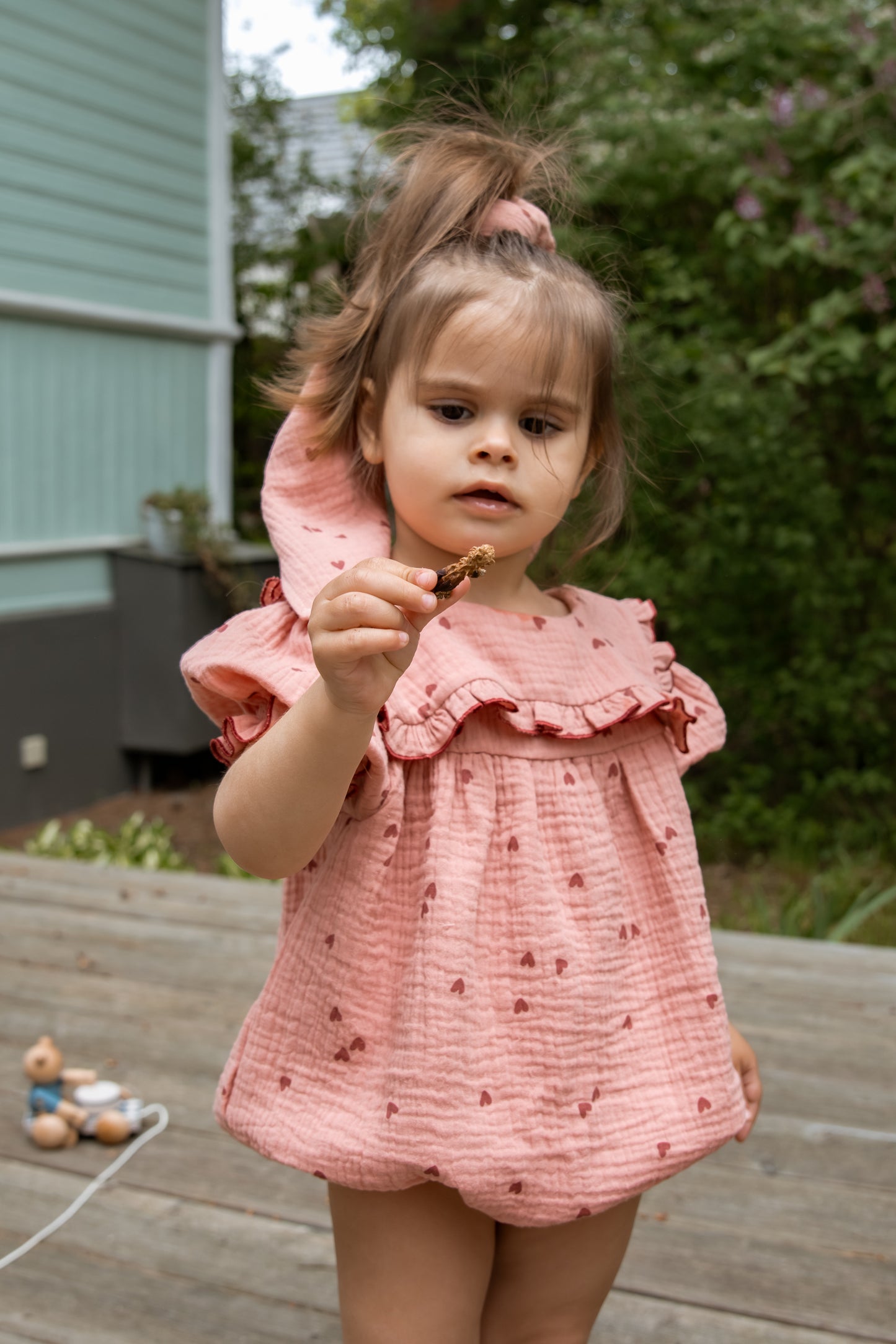 Rompers with hearts