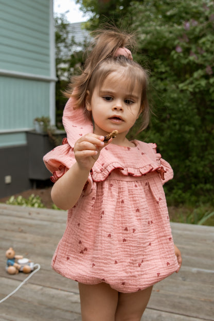 Rompers with hearts