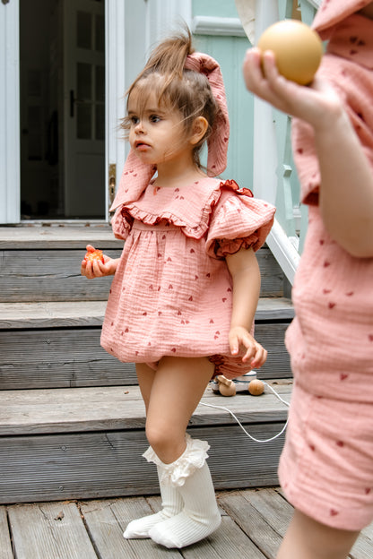 Rompers with hearts