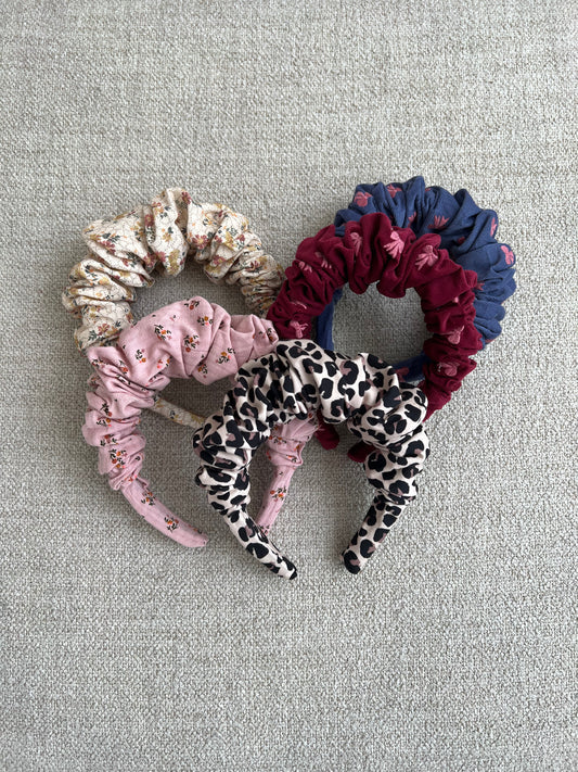 Opaska marszczona -różne wzory