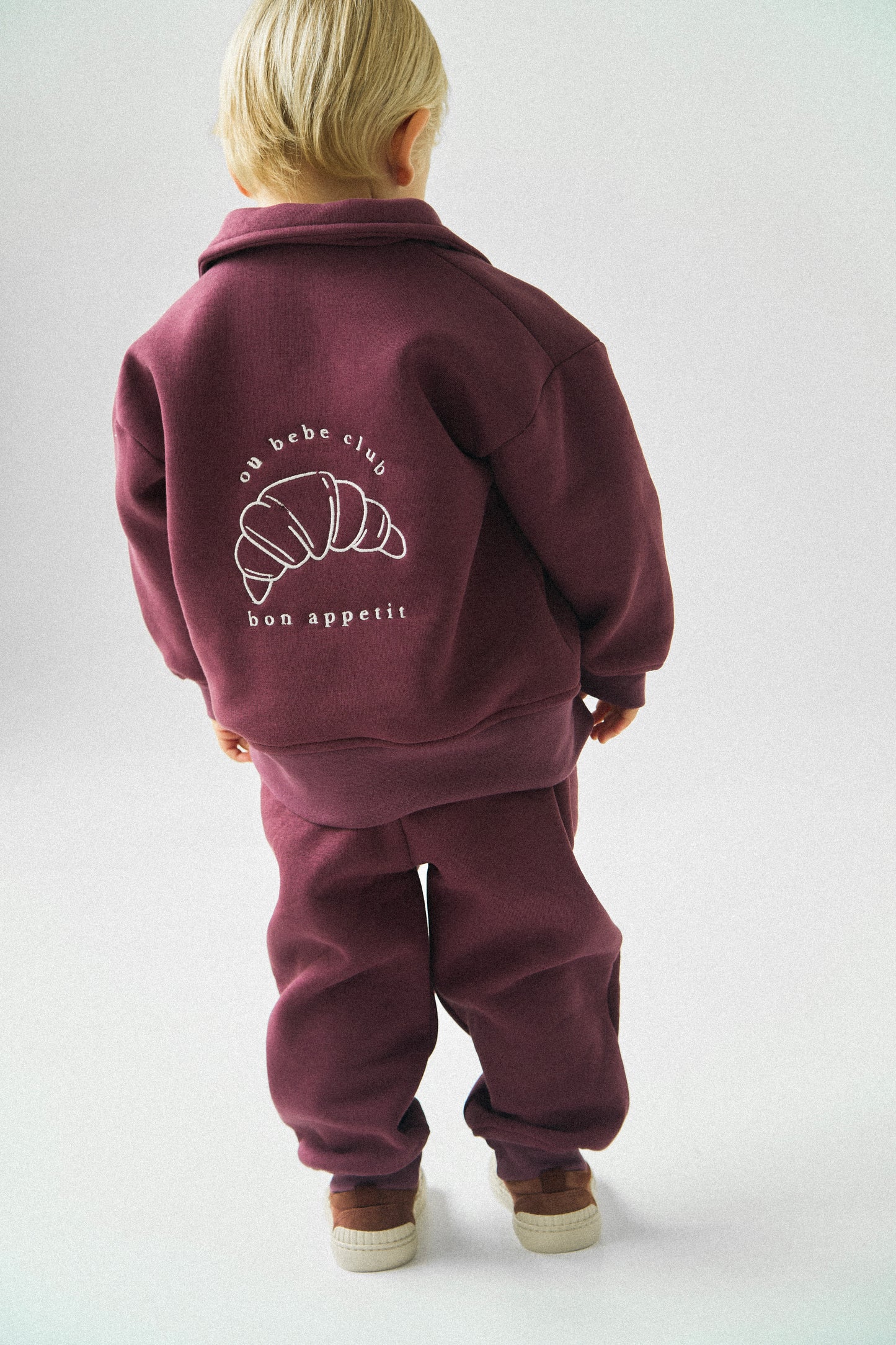 Dres z logo - bakłażanowy