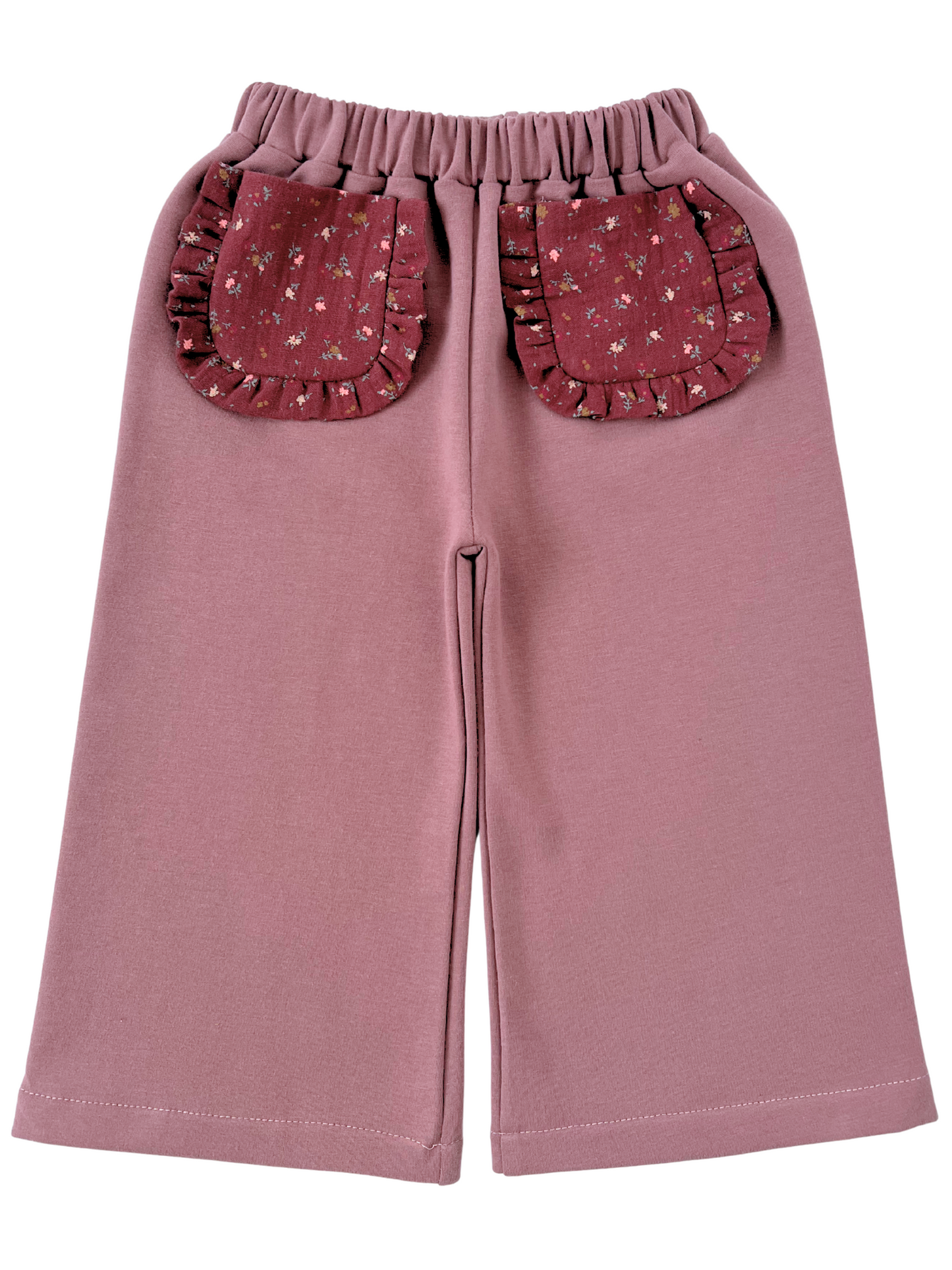 Dresowe kuloty z kontrastowymi kieszeniami