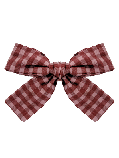 Kokardka w kratkę vichy