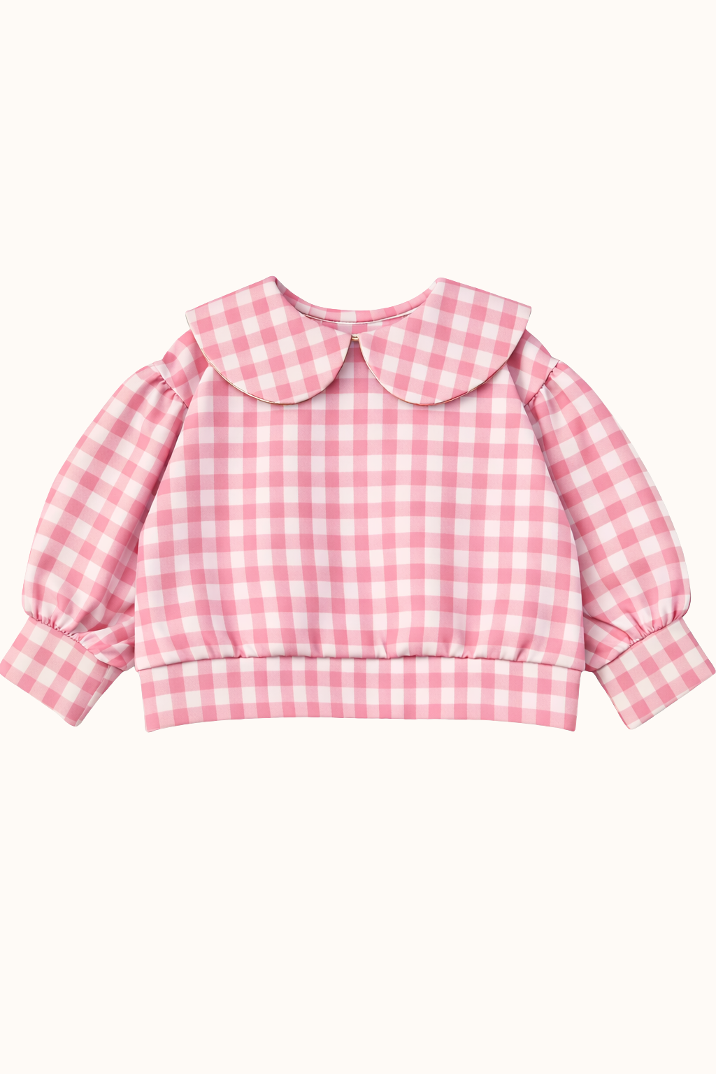 SPRING Bluza w kratkę vichy -róż