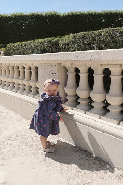 Sukienka w kokardki - niebieska