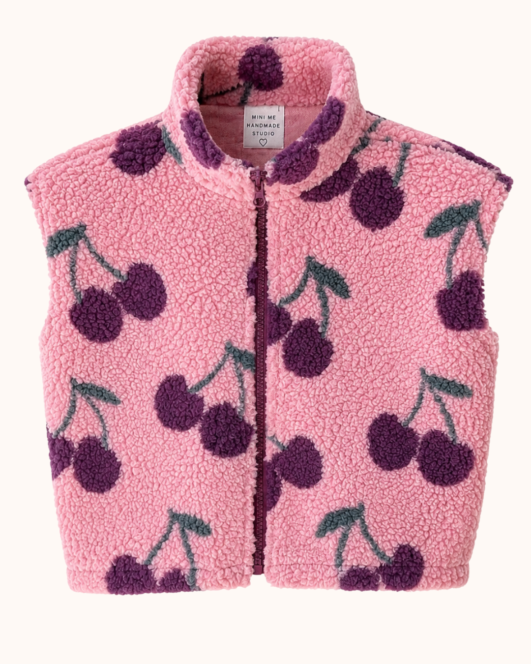 Kamizelka teddy chèrie pink