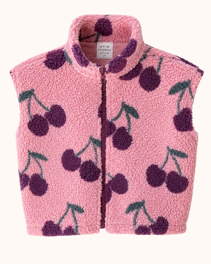 Kamizelka teddy chèrie pink